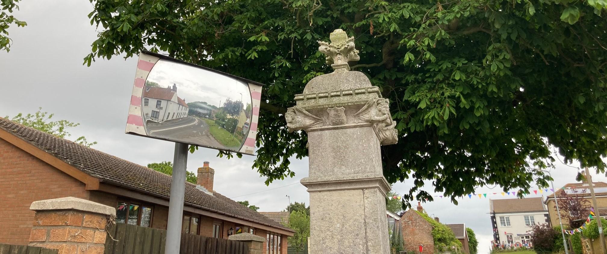 War Memorial with mirror